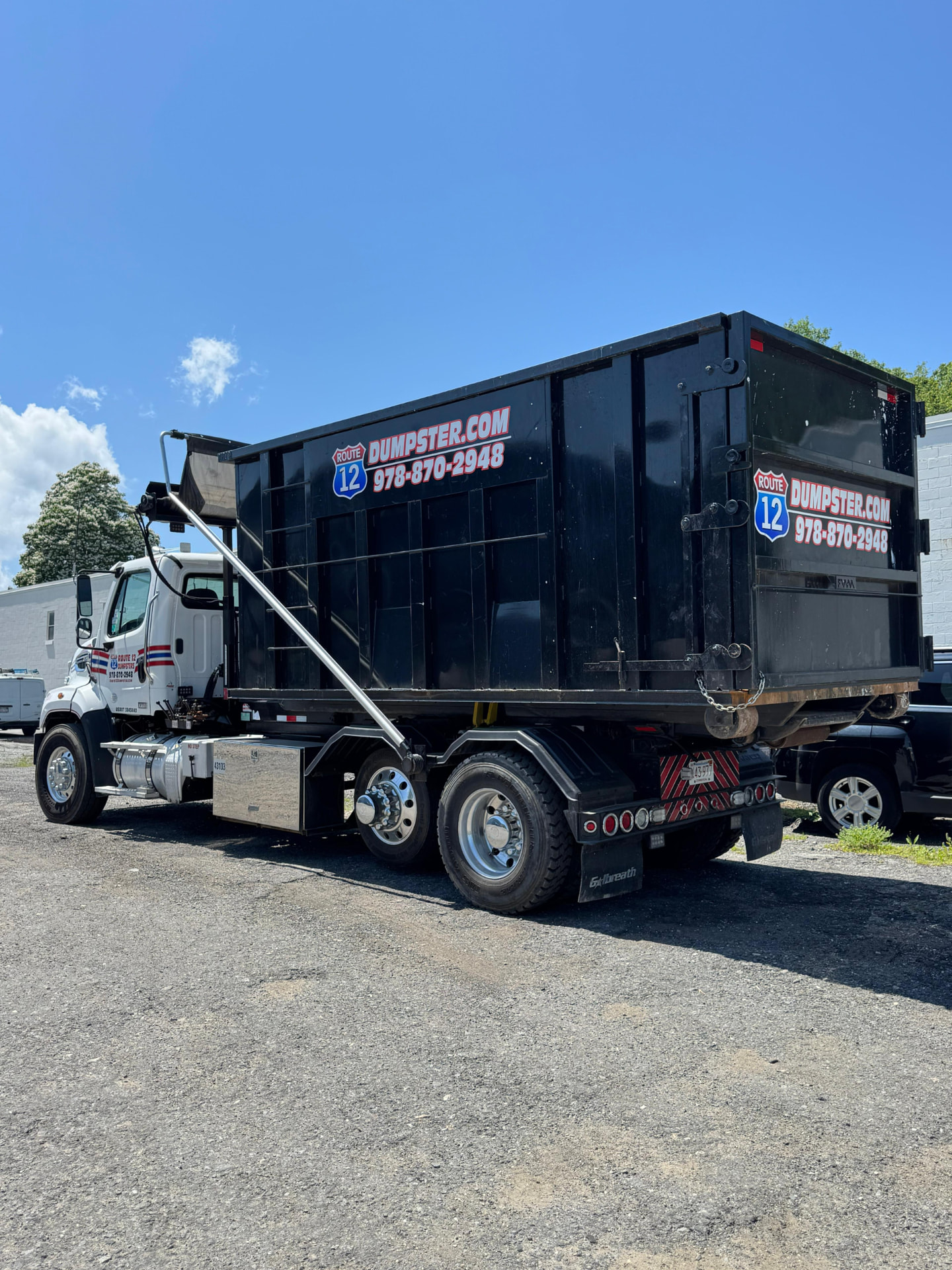 Route 12 Dumpsters roll-off truck